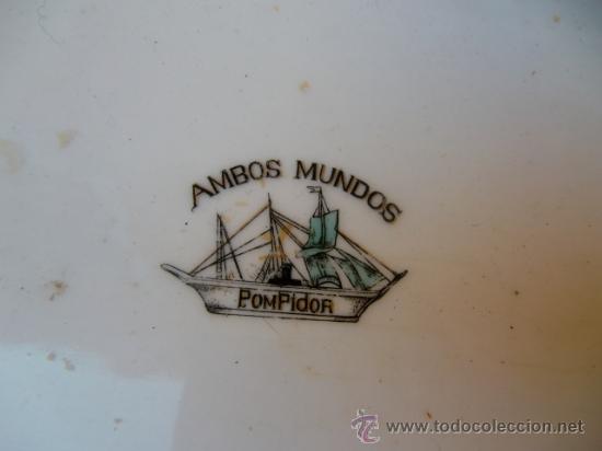 Antig&uuml;edades: Bandeja de porcelana, vajilla de barco - Foto 2