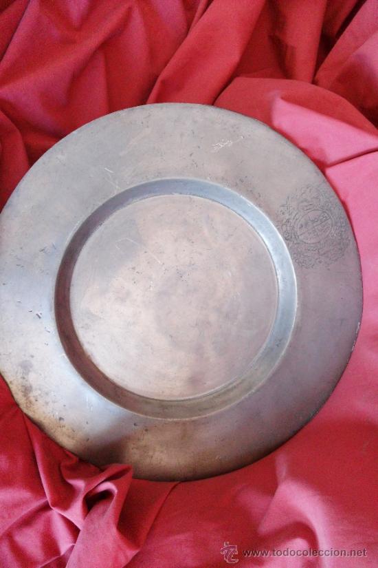 Antig&uuml;edades: PLATO  DE ESTA&Ntilde;O ANTIGUO - Foto 6