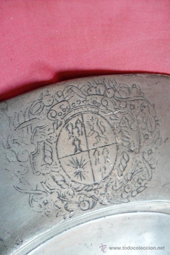 Antig&uuml;edades: PLATO  DE ESTA&Ntilde;O ANTIGUO - Foto 2