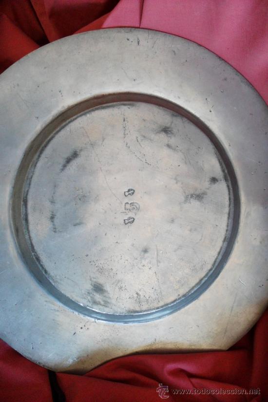 Antig&uuml;edades: PLATO  DE ESTA&Ntilde;O ANTIGUO - Foto 5