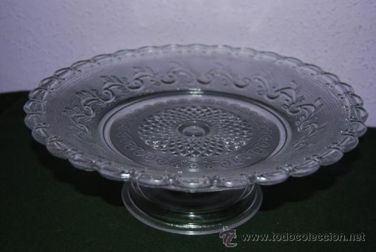 Antig&uuml;edades: FRUTERO DE CRISTAL - PIE DE POSTRE - Foto 1