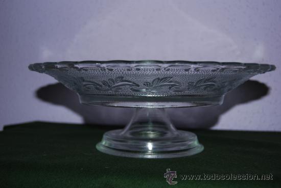 Antig&uuml;edades: FRUTERO DE CRISTAL - PIE DE POSTRE - Foto 2