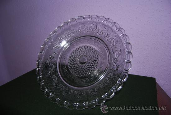 Antig&uuml;edades: FRUTERO DE CRISTAL - PIE DE POSTRE - Foto 3