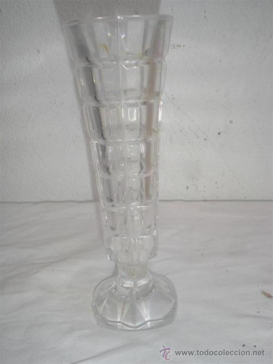 Antigüedades: florero de cristal tallado - Foto 1 - 30942000