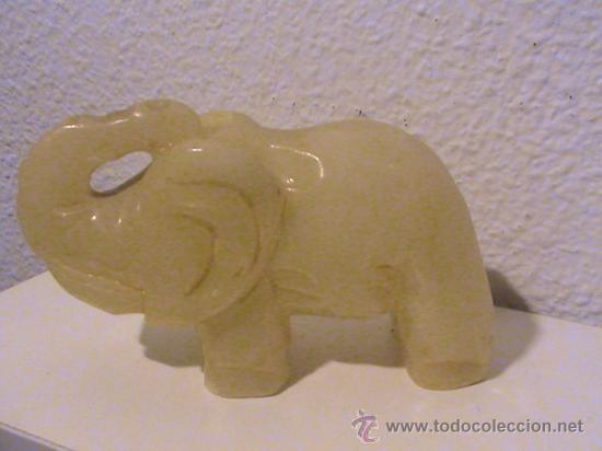 Antig&uuml;edades: Pareja de elefantes de alabastro - Foto 5