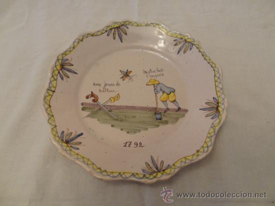 Antig&uuml;edades: PLATO FRANC&Eacute;S FIN XIX PPIO XX - Foto 1