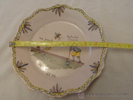 Antig&uuml;edades: PLATO FRANC&Eacute;S FIN XIX PPIO XX - Foto 2