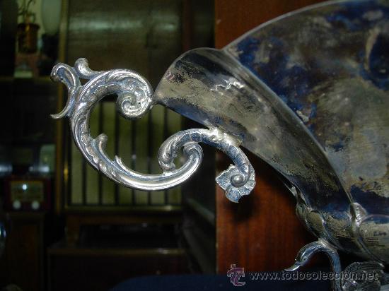 Antig&uuml;edades: Frutero de plata cisnes - Foto 17