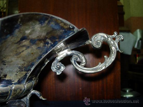 Antig&uuml;edades: Frutero de plata cisnes - Foto 16