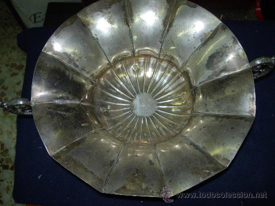 Antig&uuml;edades: Frutero de plata cisnes - Foto 3