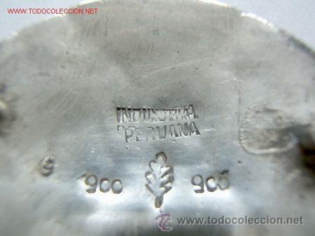 Antig&uuml;edades: BROCHE ANTIGUO DE PLATA PERUANA 900 - Foto 2