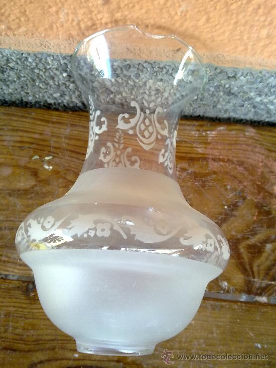 Antig&uuml;edades: preciosa tulipa de cristal - Foto 3