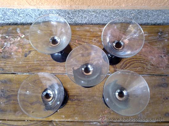 Antig&uuml;edades: 5 preciosas copas de cava - Foto 2