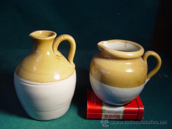 Antig&uuml;edades: DOS TARROS ANTIGUOS EN CERAMICA DE GRES - JARRITA - - Foto 3