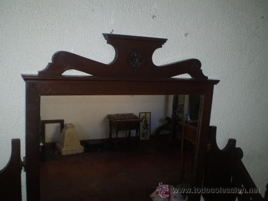 Antig&uuml;edades: COMODA TOCADOR ESTILO ARNUBO DE PINO - Foto 5