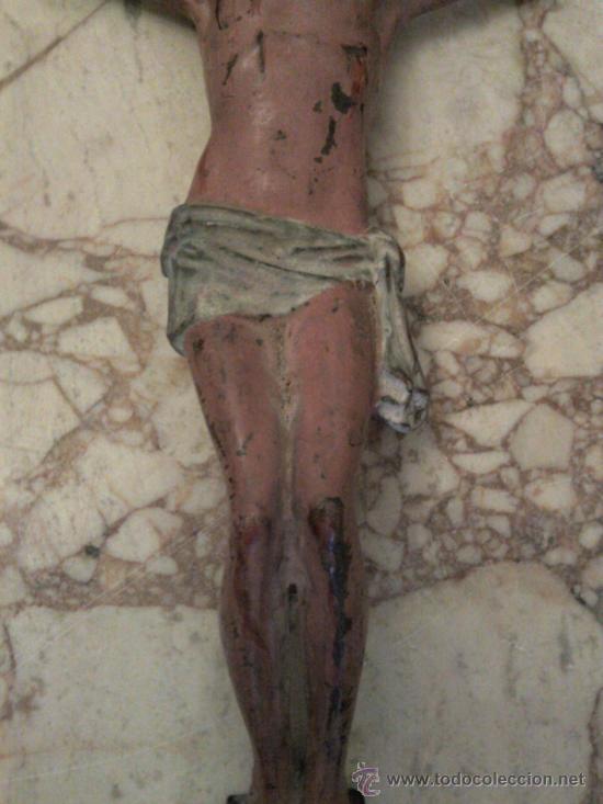 Antig&uuml;edades: Dos cristos de calamina y esta&ntilde;o - Foto 7