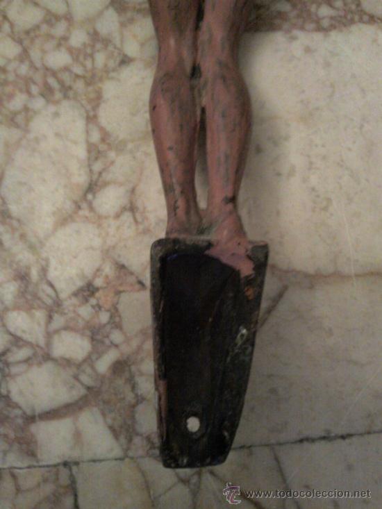 Antig&uuml;edades: Dos cristos de calamina y esta&ntilde;o - Foto 4