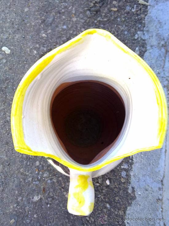 Antig&uuml;edades: jarra de alfar pintada a mano - Foto 3