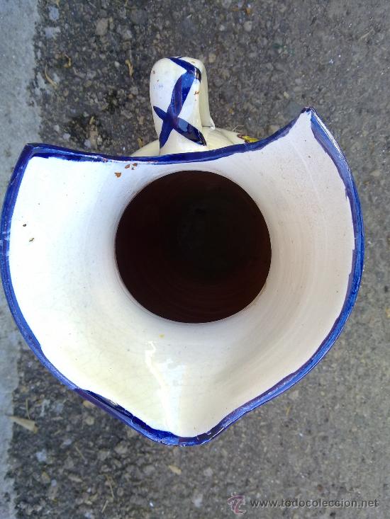 Antig&uuml;edades: jarra de alfar pintada a mano - Foto 2