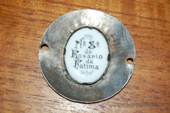 Antig&uuml;edades: ANTIGUO ESMALTE VIRGEN DE FATIMA GRAO VALENCIA - Foto 2