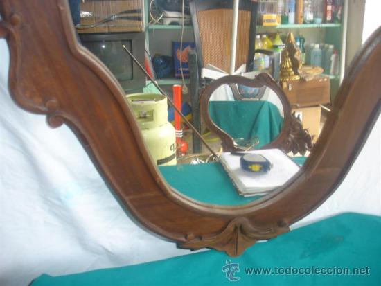 Antig&uuml;edades: espejo de madera de mogno - Foto 3