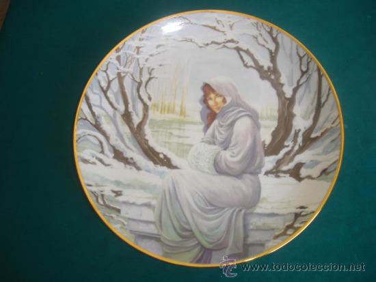 Antig&uuml;edades: plato firmado representando al invierno - Foto 2
