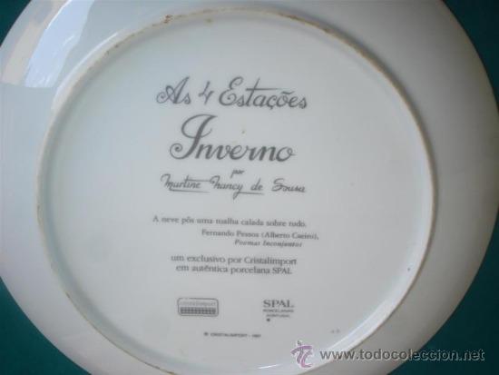 Antig&uuml;edades: plato firmado representando al invierno - Foto 3