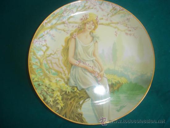 Antig&uuml;edades: plato firmado representando al primavera - Foto 3