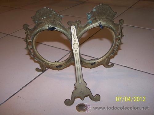 Antig&uuml;edades: MARCO FOTO DUBLE BRONCE - Foto 2