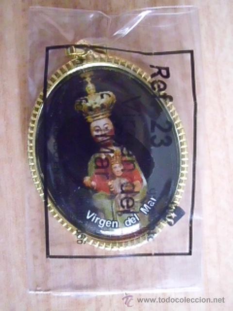 Antig&uuml;edades: . MEDALLA DE LA VIRGEN DEL MAR. EN SU PL&Aacute;STICO ORIGINAL. - Foto 1