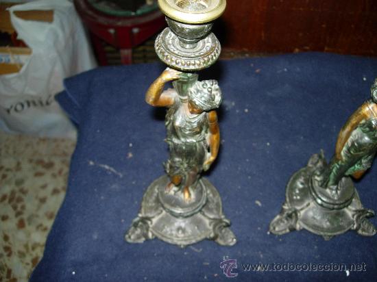 Antig&uuml;edades: Pareja de candelabros - Foto 9