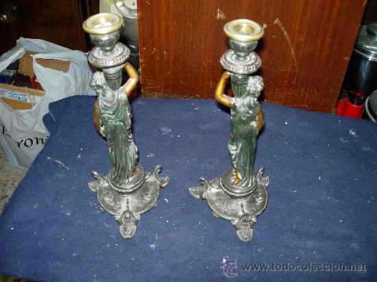 Antig&uuml;edades: Pareja de candelabros - Foto 6