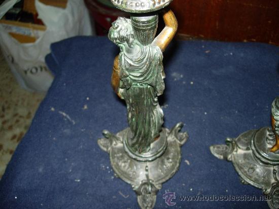 Antig&uuml;edades: Pareja de candelabros - Foto 4