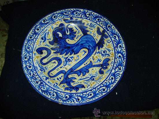 Antig&uuml;edades: Plato de ceramica - Foto 1