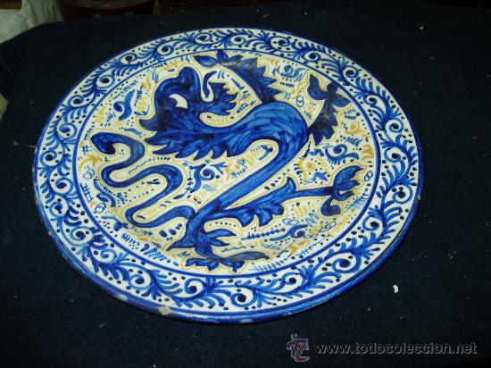Antig&uuml;edades: Plato de ceramica - Foto 2