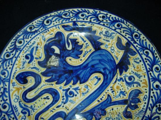 Antig&uuml;edades: Plato de ceramica - Foto 3
