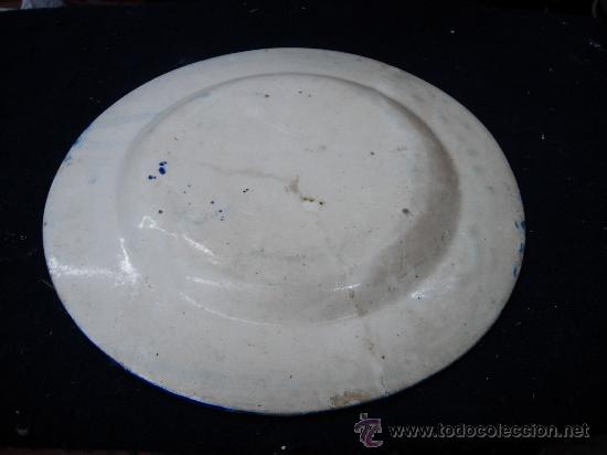 Antig&uuml;edades: Plato de ceramica - Foto 5