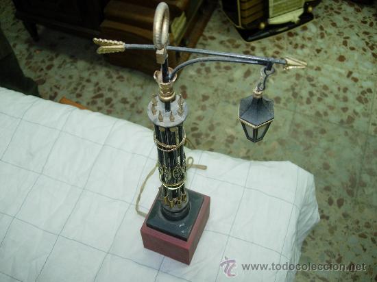 Antig&uuml;edades: Lampara peque&ntilde;a de sobremesa - Foto 4