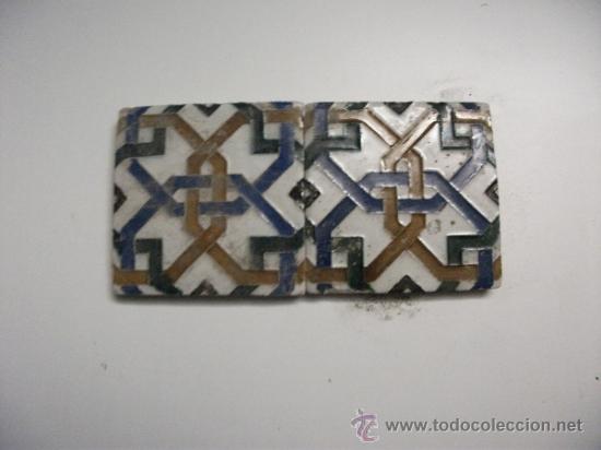 Antig&uuml;edades: Pareja de Azulejos vidriados. - Foto 1
