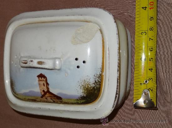 Antig&uuml;edades: JABONERA PICKMAN XIX PINTADA A MANO - Foto 12