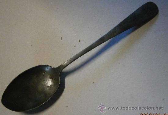 Antig&uuml;edades: cuchara sopera antigua - Foto 1