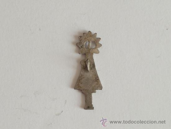 Antig&uuml;edades: Medalla en plata de la Virgen del Pilar. - Foto 2