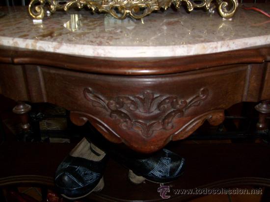 Antig&uuml;edades: consola con m&aacute;rmol - Foto 2
