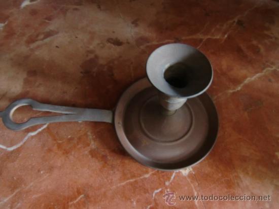 Antig&uuml;edades: Palmatoria de metal - Foto 2