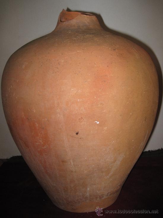 Oggetti Antichi: CANTARO ANTIGUO EN CERAMICA SIN VIDRIAR.