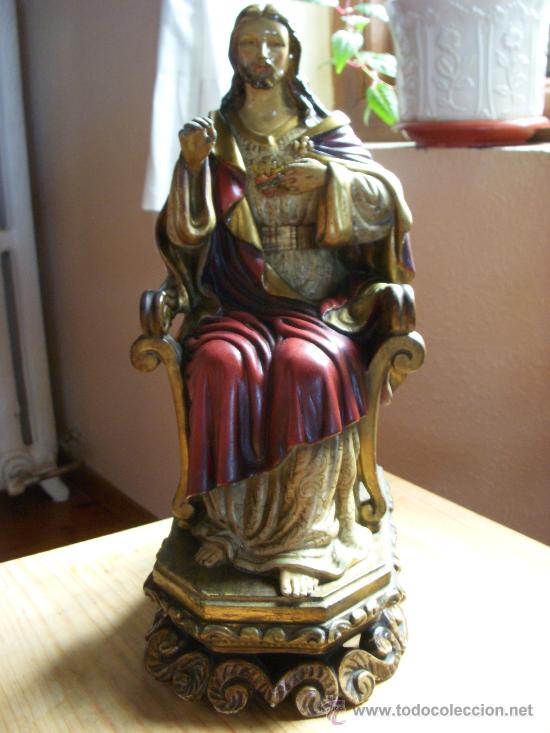 Antig&uuml;edades: SAGRADO CORAZON EN TRONO - Foto 1