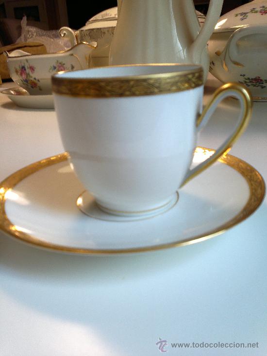 Antig&uuml;edades: magnifica taza y plato limoges - Foto 3