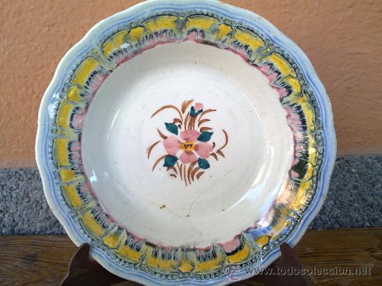 Antig&uuml;edades: antiguo plato de manises, - Foto 1
