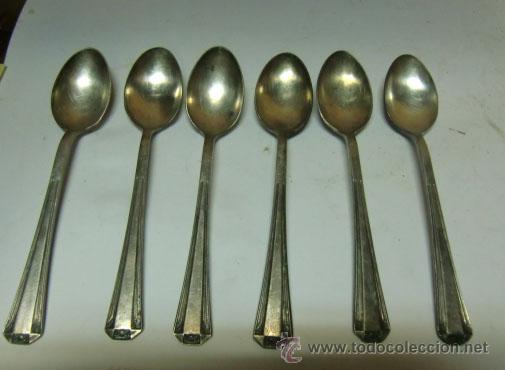 Antig&uuml;edades: 6 cucharitas de postre - Foto 1