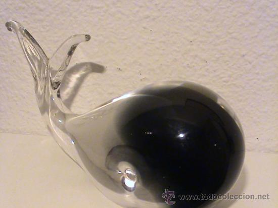 Antig&uuml;edades: Ballena gris Cristal de Murano - Foto 4